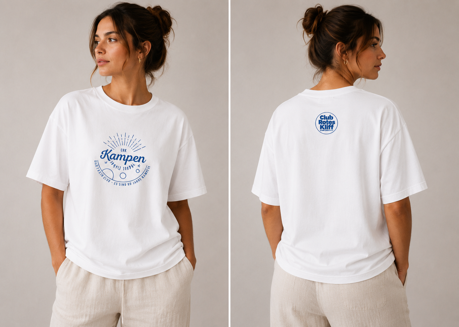 T-Shirt CRK Oldschool blue