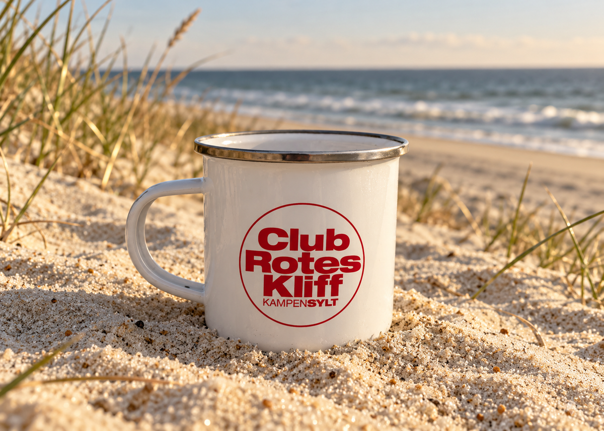 Club Rotes Kliff Emaille-Tasse